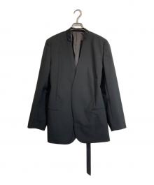 LE CIEL BLEU（ルシェルブルー）の古着「Double Breast Collarless Jacket」｜ブラック
