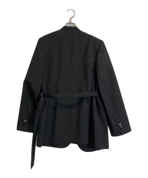 LE CIEL BLEU（ルシェルブルー）LE CIEL BLEU (ルシェルブルー) Double Breast Collarless Jacket ブラック サイズ:Sの古着・服飾アイテム