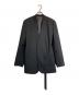 LE CIEL BLEU（ルシェルブルー）の古着「Double Breast Collarless Jacket」｜ブラック