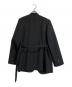LE CIEL BLEU (ルシェルブルー) Double Breast Collarless Jacket ブラック サイズ:S：11000円