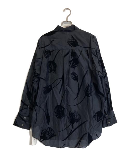 IRENE（アイレネ）IRENE (アイレネ) Flocky Print Shirt ブラック サイズ:Sの古着・服飾アイテム