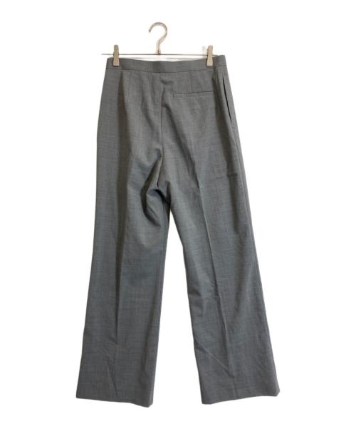 LE CIEL BLEU（ルシェルブルー）LE CIEL BLEU (ルシェルブルー) Slim Flare Pant w/Sheer Detail グレー サイズ:Mの古着・服飾アイテム