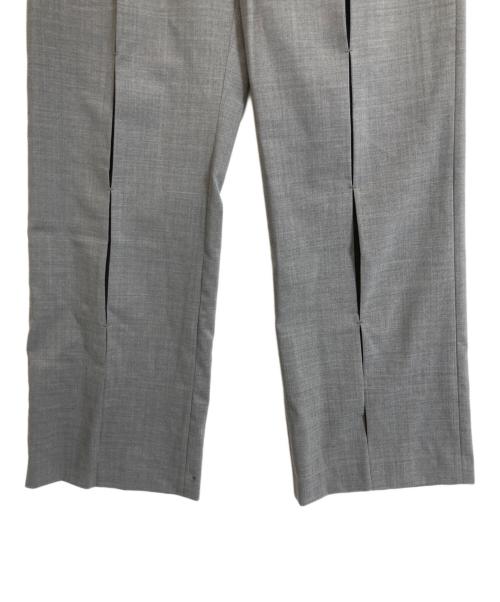 LE CIEL BLEU（ルシェルブルー）LE CIEL BLEU (ルシェルブルー) Slim Flare Pant w/Sheer Detail グレー サイズ:Mの古着・服飾アイテム