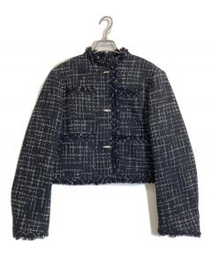 中古・古着通販】sheller (シェリエ) 5th check tweed jacket/フィフス