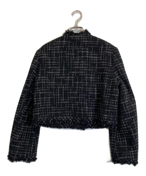 LE CIEL BLEU（ルシェルブルー）LE CIEL BLEU (ルシェルブルー) Lustro Tweed Jacket ブラック サイズ:Sの古着・服飾アイテム