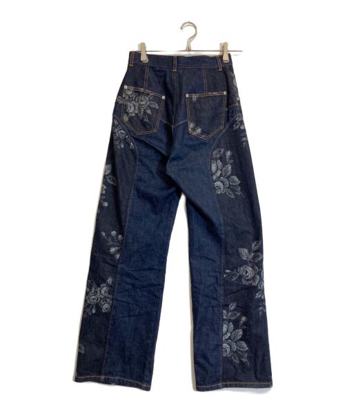 FETICO（フェティコ）FETICO (フェティコ) ROSE DENIM PANTS インディゴ サイズ:Sの古着・服飾アイテム