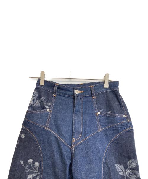 FETICO（フェティコ）FETICO (フェティコ) ROSE DENIM PANTS インディゴ サイズ:Sの古着・服飾アイテム