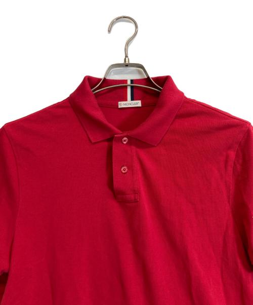 MONCLER（モンクレール）MONCLER (モンクレール) AGLIA POLO MANICA CORTA レッド サイズ:Mの古着・服飾アイテム