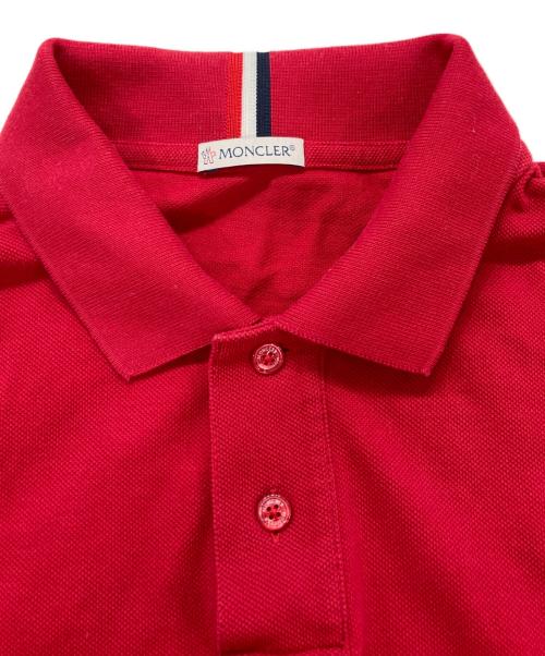 MONCLER（モンクレール）MONCLER (モンクレール) AGLIA POLO MANICA CORTA レッド サイズ:Mの古着・服飾アイテム