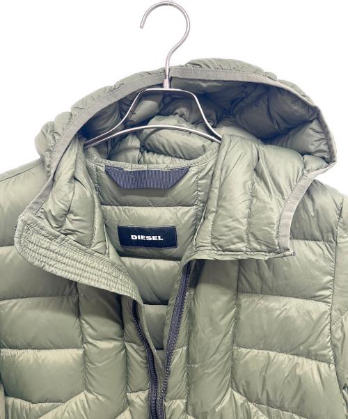 DIESEL（ディーゼル）DIESEL (ディーゼル) ダウンジャケット オリーブ サイズ:SIZE 16(メンズS相当）の古着・服飾アイテム