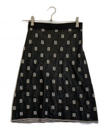 FENDI（フェンディ）の古着「ズッカ柄タイトスカート」｜ブラック