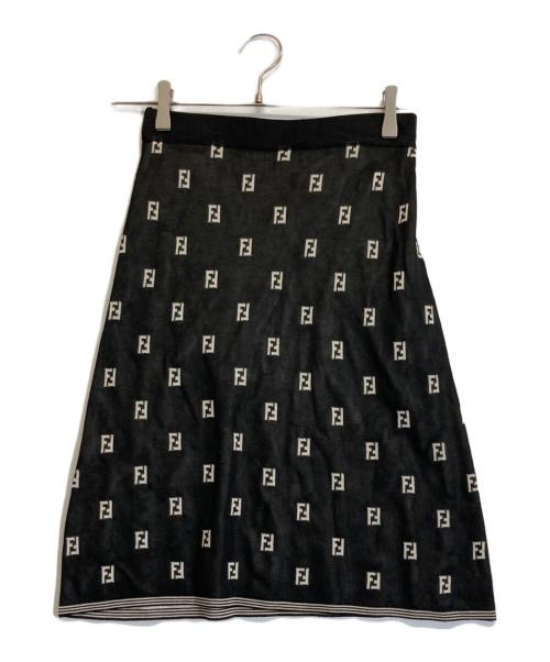 FENDI（フェンディ）FENDI (フェンディ) ズッカ柄タイトスカート ブラック サイズ:Lの古着・服飾アイテム