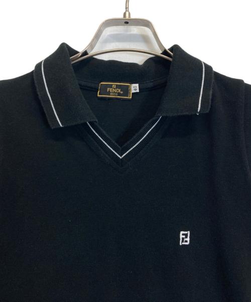 FENDI（フェンディ）FENDI (フェンディ) ポロシャツワンピース ブラック サイズ:40の古着・服飾アイテム