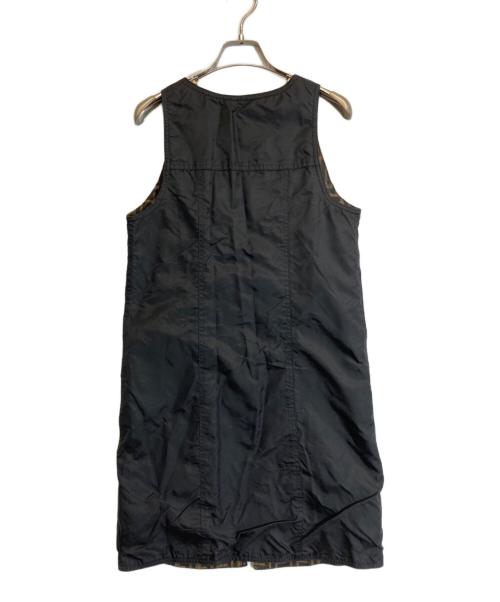 FENDI（フェンディ）FENDI (フェンディ) ズッカ柄リバーシブルワンピース ブラック×ブラウン サイズ:XLの古着・服飾アイテム