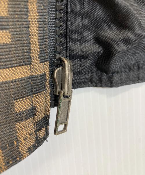 FENDI（フェンディ）FENDI (フェンディ) ズッカ柄リバーシブルワンピース ブラック×ブラウン サイズ:XLの古着・服飾アイテム