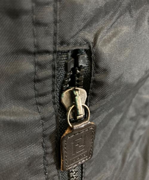 FENDI（フェンディ）FENDI (フェンディ) ズッカ柄リバーシブルワンピース ブラック×ブラウン サイズ:XLの古着・服飾アイテム