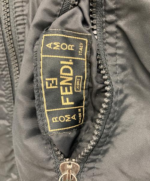 FENDI（フェンディ）FENDI (フェンディ) ズッカ柄リバーシブルワンピース ブラック×ブラウン サイズ:XLの古着・服飾アイテム