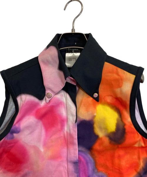 CHANEL（シャネル）CHANEL (シャネル) ノースリーブブラウス ブラック サイズ:40の古着・服飾アイテム