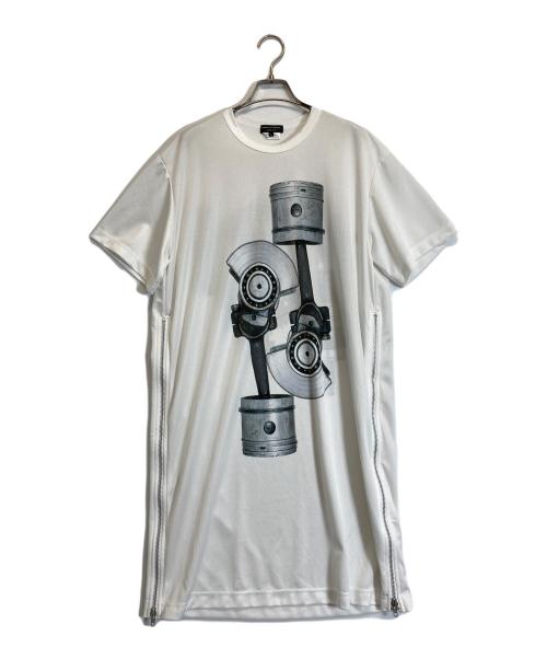 COMME des GARCONS HOMME PLUS（コムデギャルソンオムプリュス）COMME des GARCONS HOMME PLUS (コムデギャルソンオムプリュス) Tシャツ ホワイト サイズ:Lの古着・服飾アイテム