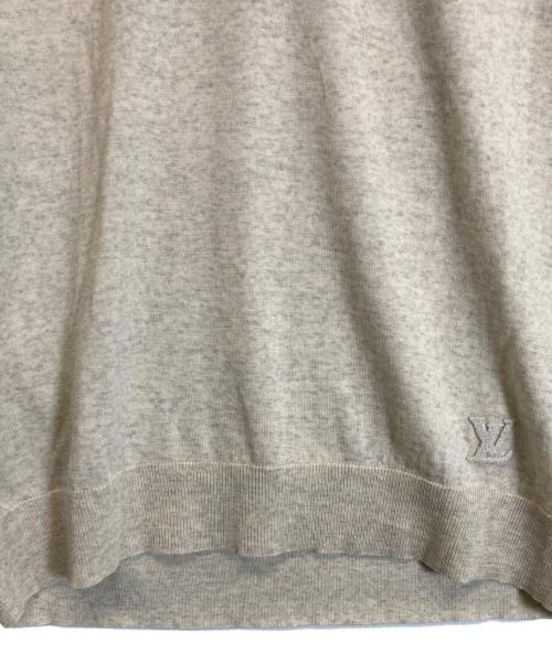 LOUIS VUITTON（ルイ ヴィトン）LOUIS VUITTON (ルイ ヴィトン) Vネックウールニット ベージュ サイズ:Lの古着・服飾アイテム