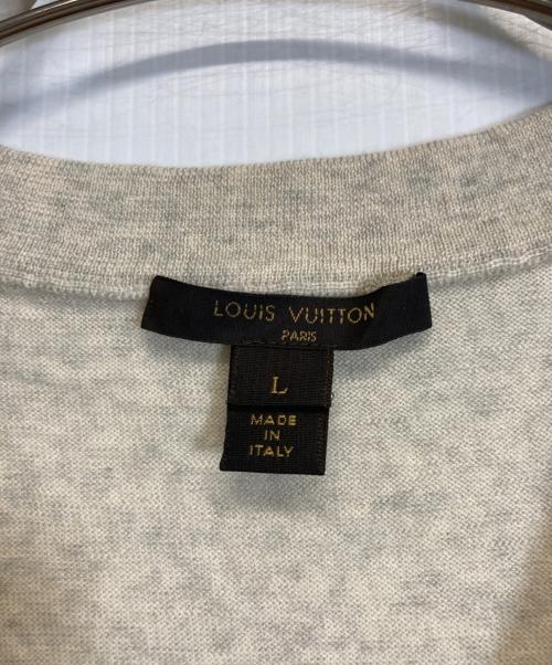 LOUIS VUITTON（ルイ ヴィトン）LOUIS VUITTON (ルイ ヴィトン) Vネックウールニット ベージュ サイズ:Lの古着・服飾アイテム