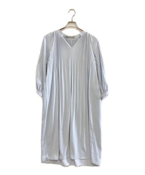 theory luxe（セオリーリュクス）theory luxe (セオリーリュクス) プリーツワンピ―ス 03-8305510-710-038 スカイブルー サイズ:M 未使用品の古着・服飾アイテム