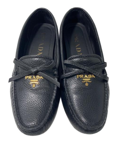 PRADA（プラダ）PRADA (プラダ) ローファー ブラック サイズ:36の古着・服飾アイテム