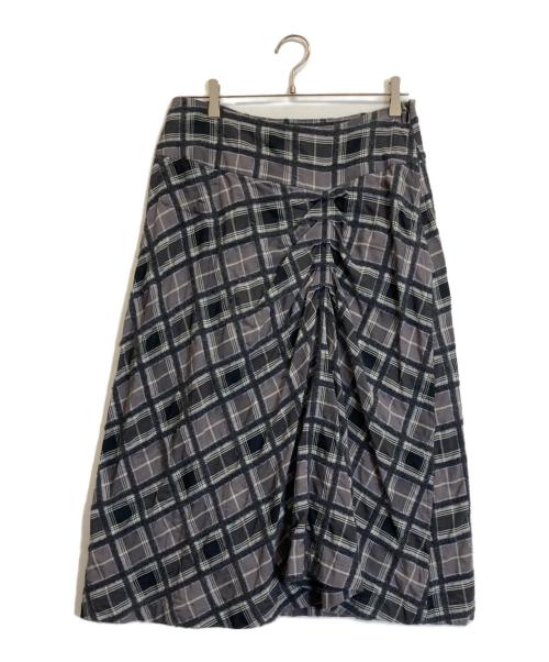 HaaT（ハート）Haat (ハート) チェックスカート グレー サイズ:Lの古着・服飾アイテム