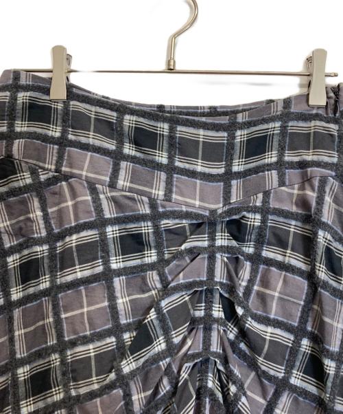 HaaT（ハート）Haat (ハート) チェックスカート グレー サイズ:Lの古着・服飾アイテム