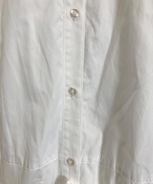 LAUREN RALPH LAUREN（ローレンラルフローレン）LAUREN RALPH LAUREN (ローレンラルフローレン) リボン付きフレアワンピース ホワイト サイズ:6の古着・服飾アイテム