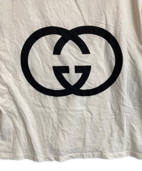GUCCI（グッチ）GUCCI (グッチ) インターロッキングプリントTシャツ アイボリー サイズ: XSの古着・服飾アイテム