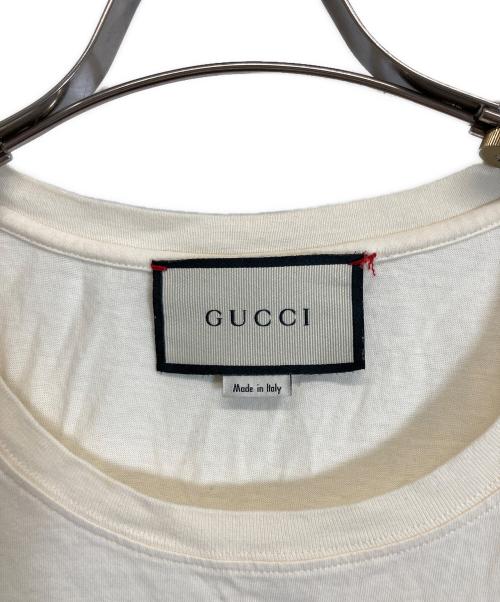 GUCCI（グッチ）GUCCI (グッチ) インターロッキングプリントTシャツ アイボリー サイズ: XSの古着・服飾アイテム
