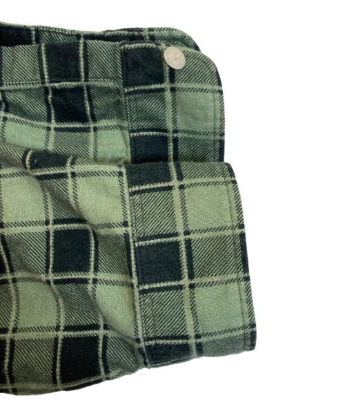 RRL（ダブルアールエル）RRL (ダブルアールエル) チェックシャツ グリーン サイズ:Lの古着・服飾アイテム
