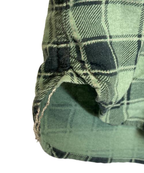 RRL（ダブルアールエル）RRL (ダブルアールエル) チェックシャツ グリーン サイズ:Lの古着・服飾アイテム