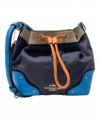 COACHコーチ）の古着「ハンドバッグ」｜ブルー
