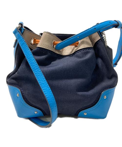 COACH（コーチ）COACH (コーチ) ハンドバッグ ブルーの古着・服飾アイテム
