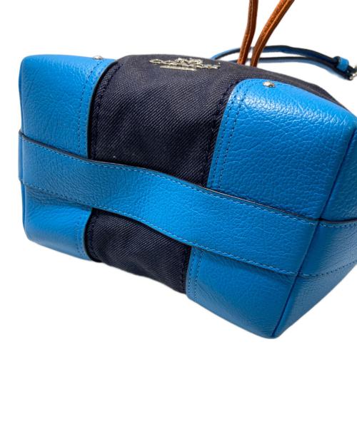 COACH（コーチ）COACH (コーチ) ハンドバッグ ブルーの古着・服飾アイテム