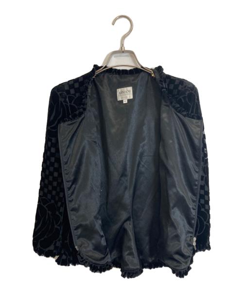 ARMANI COLLEZIONI（アルマーニ コレツィオーニ）ARMANI COLLEZIONI (アルマーニ コレツィオーニ) ジャケット ブラック サイズ:40の古着・服飾アイテム