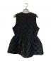 BORDERS AT BALCONY (ボーダーズアットバルコニー) PEPLUM QUILTING GILET ブラック サイズ:36：25000円