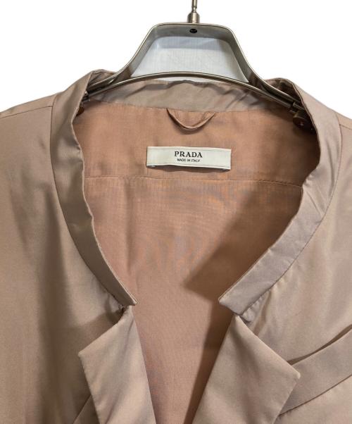 PRADA（プラダ）PRADA (プラダ) シルク混ベスト ベージュ サイズ:36の古着・服飾アイテム