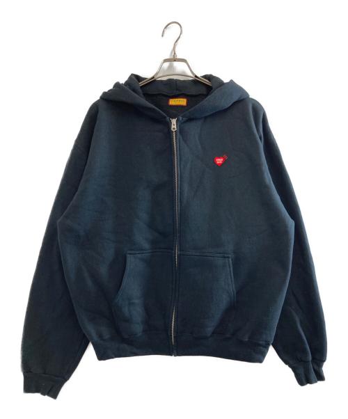 HUMAN MADE（ヒューマンメイド）HUMAN MADE (ヒューマンメイド) CLASSIC ZIP-UP SWEAT HOODIE ブラック サイズ:XLの古着・服飾アイテム