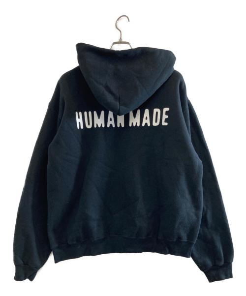 HUMAN MADE（ヒューマンメイド）HUMAN MADE (ヒューマンメイド) CLASSIC ZIP-UP SWEAT HOODIE ブラック サイズ:XLの古着・服飾アイテム