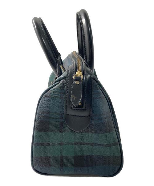 POLO RALPH LAUREN（ポロ・ラルフローレン）POLO RALPH LAUREN (ポロ・ラルフローレン) ブラックウォッチミニボストンバッグ グリーンの古着・服飾アイテム
