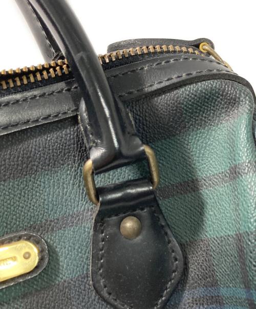 POLO RALPH LAUREN（ポロ・ラルフローレン）POLO RALPH LAUREN (ポロ・ラルフローレン) ブラックウォッチミニボストンバッグ グリーンの古着・服飾アイテム