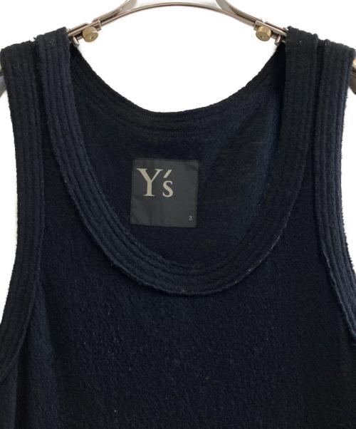 Y's（ワイズ）Y's (ワイズ) ノースリーブニットワンピース ブラック サイズ:2の古着・服飾アイテム