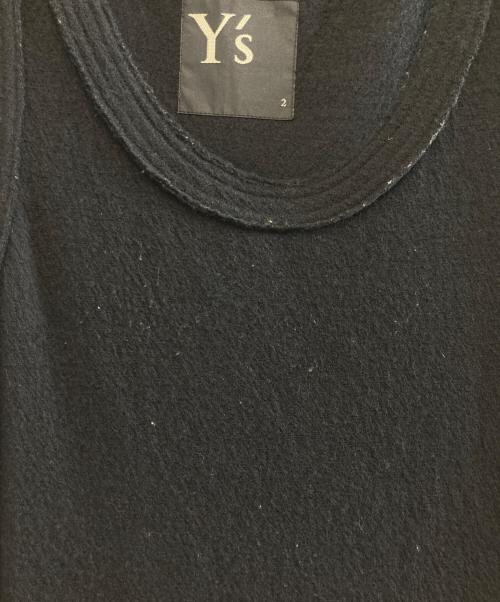Y's（ワイズ）Y's (ワイズ) ノースリーブニットワンピース ブラック サイズ:2の古着・服飾アイテム