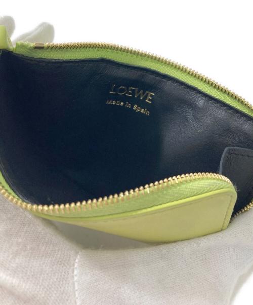LOEWE（ロエベ）LOEWE (ロエベ) ノット コインカードホルダー 黄緑の古着・服飾アイテム