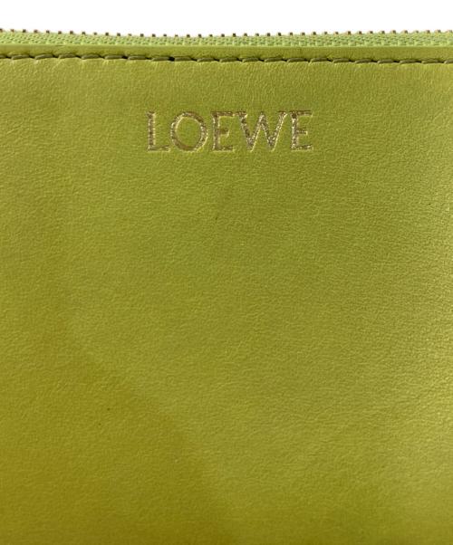 LOEWE（ロエベ）LOEWE (ロエベ) ノット コインカードホルダー 黄緑の古着・服飾アイテム