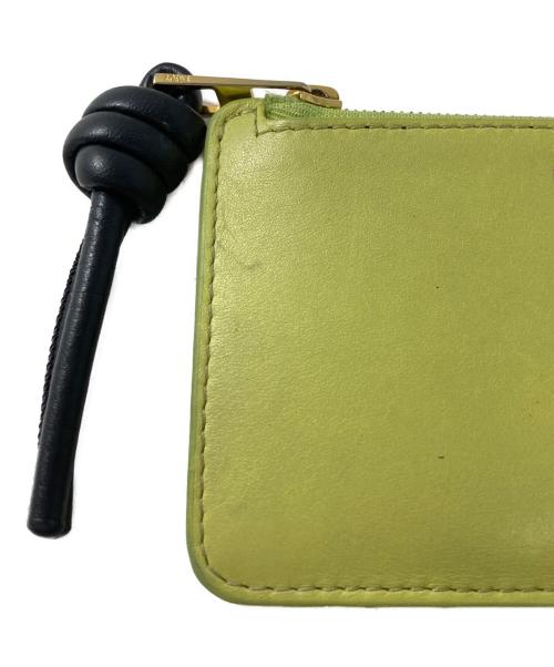 LOEWE（ロエベ）LOEWE (ロエベ) ノット コインカードホルダー 黄緑の古着・服飾アイテム