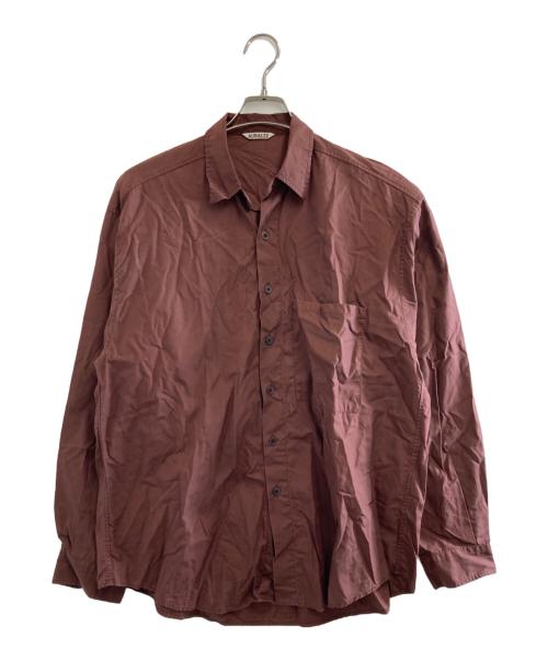 AURALEE（オーラリー）AURALEE (オーラリー) WASHED FINX TWILL BIG SHIRTS ブラウン サイズ:4の古着・服飾アイテム